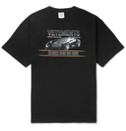 Vetements - Oversized Printed Cotton-Jersey T-Shirt - Men - Black