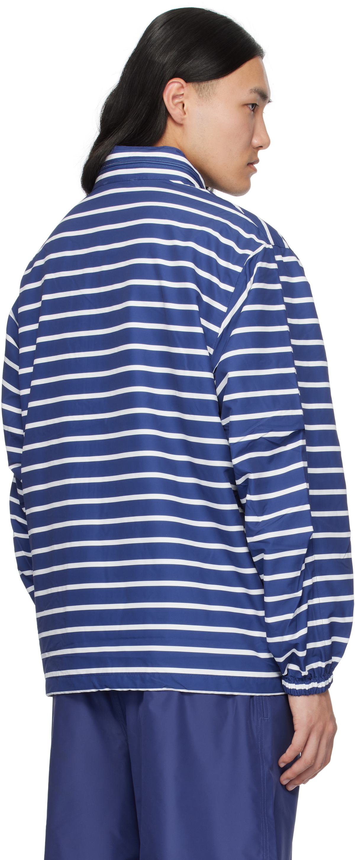 DAIWA PIER39 Blue & White Stripe Tech Sailing Jacket