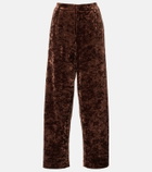 Xu Zhi Velvet straight pants