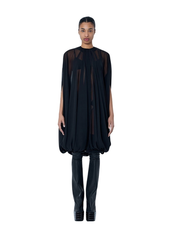 Photo: Rick Owens Draped Sheer Overlay Dress