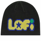 Lo-Fi Men's Ideas Skull Beanie in Black 