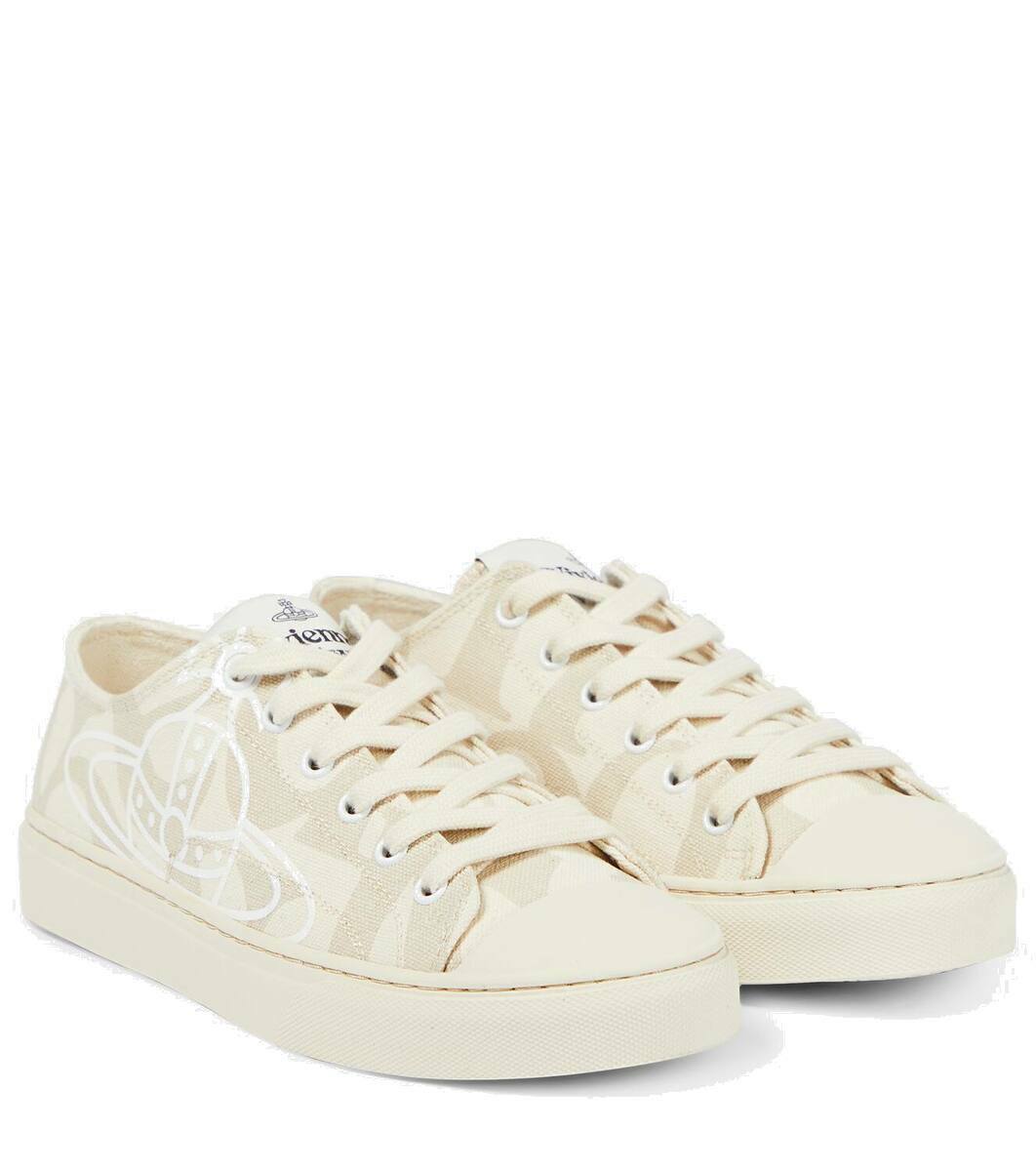 Vivienne Westwood Pink Low Top Plimsoll Sneakers Vivienne