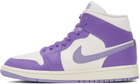 Nike Jordan Purple & White Air Jordan 1 Mid Sneakers