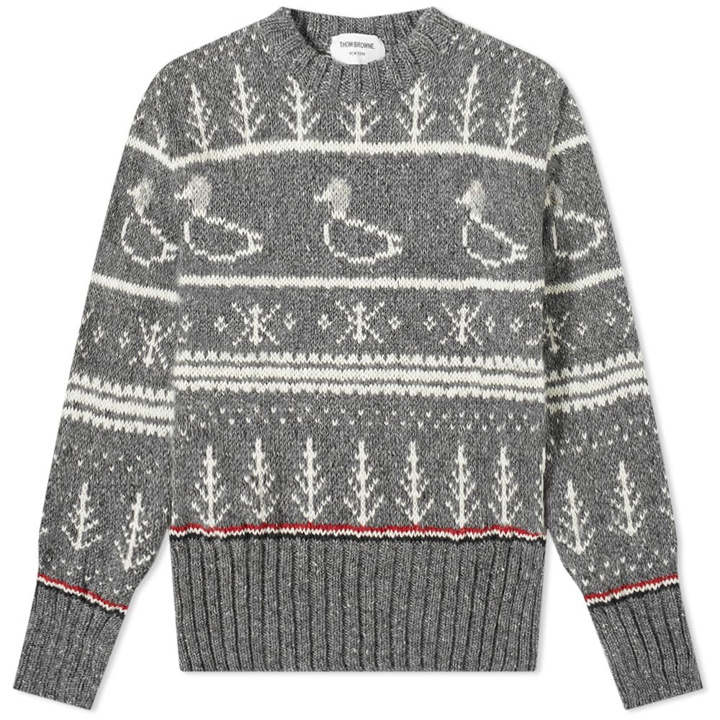 Photo: Thom Browne Duck Donegal Crew Knit