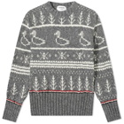Thom Browne Duck Donegal Crew Knit