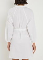 Tory Burch Belted Cotton Tunic White