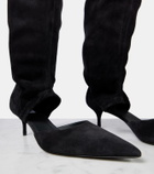 Alaïa Stretch 55 suede over-the-knee boots