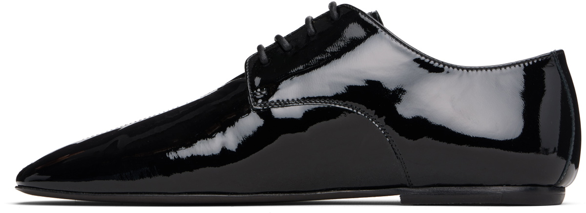 Dries Van Noten Black Square Toe Derbys