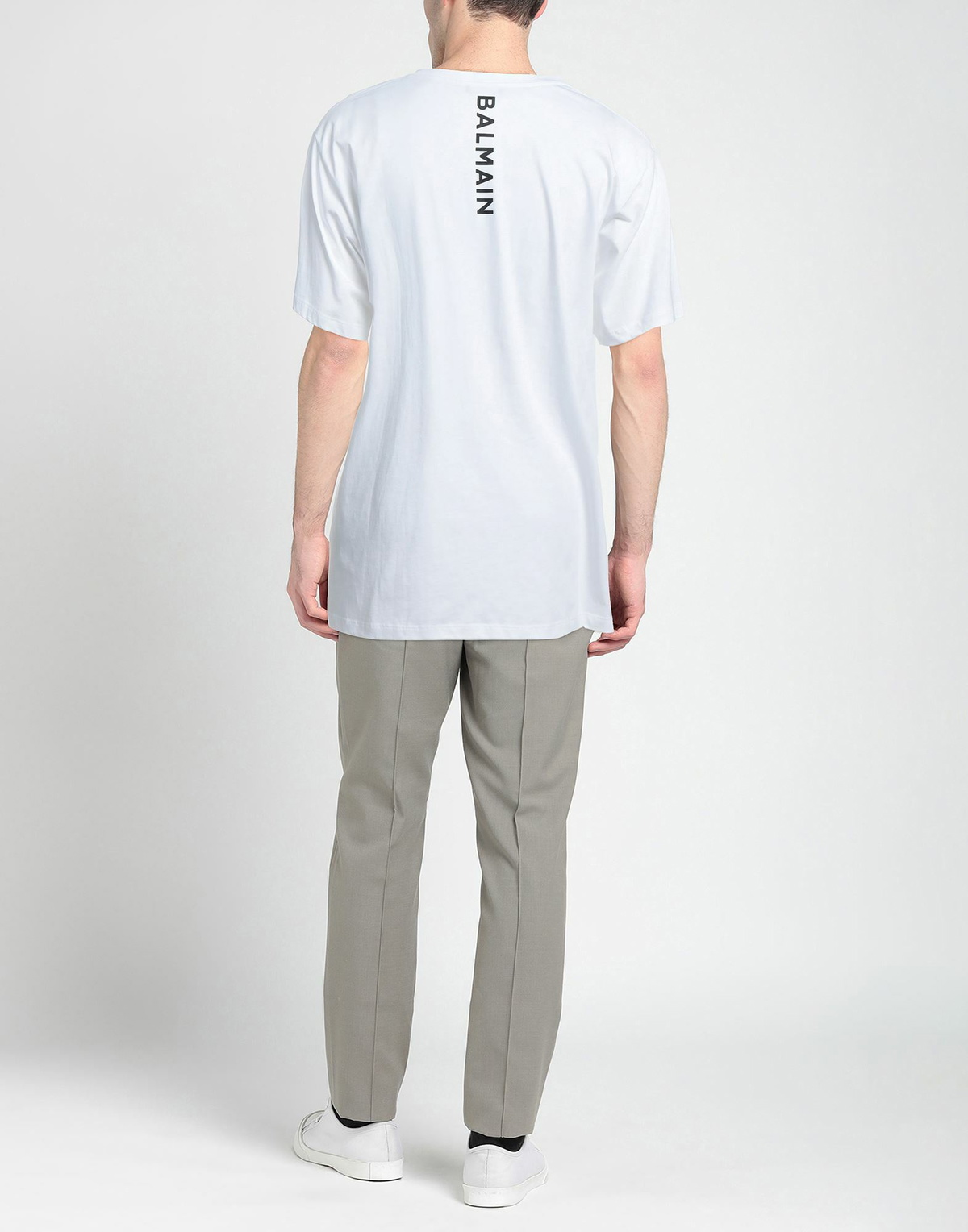Balmain Mens T-shirt in White