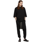 Rick Owens Drkshdw Black Prisoner Drawstring Lounge Pants