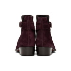 Paul Smith Burgundy Denza Buckle Boots