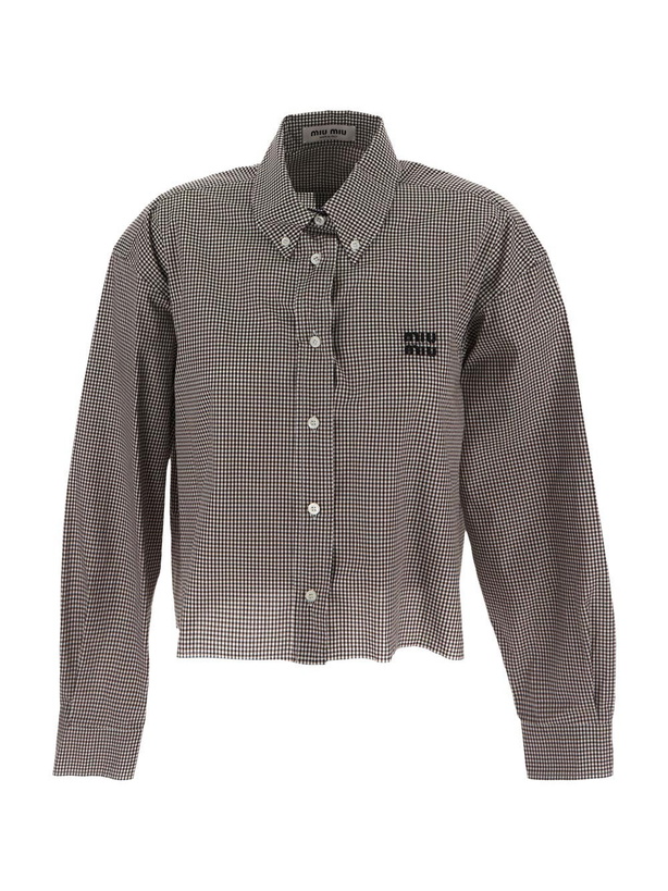 Photo: Miu Miu Gingham Check Shirt