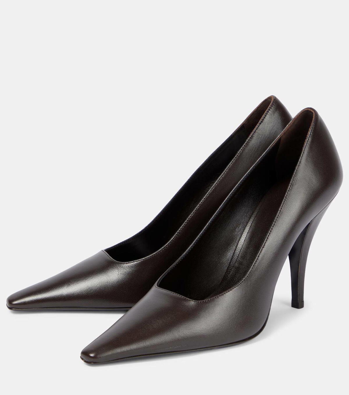 The Row Lana leather pumps