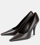 The Row Lana leather pumps