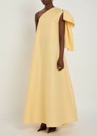 Bernadette Winnette Bow-appliquéd Taffeta Gown Yellow
