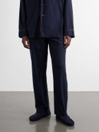 Mr P. - Suede Slippers - Blue