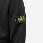 Stone Island Men's Cotton Zip Pocket Detail Popover Hoody in Black