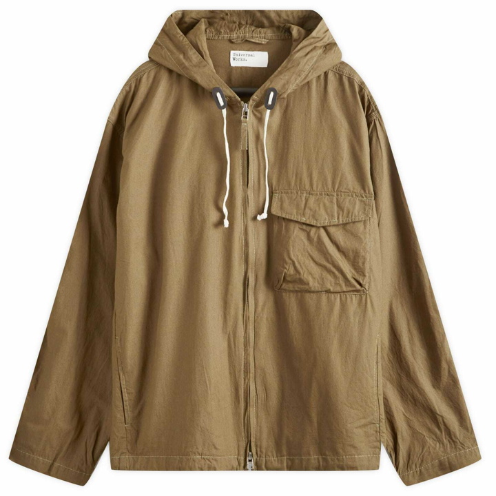 Photo: Universal Works Men's Broad Cloth Fistral Jacket in Khaki
