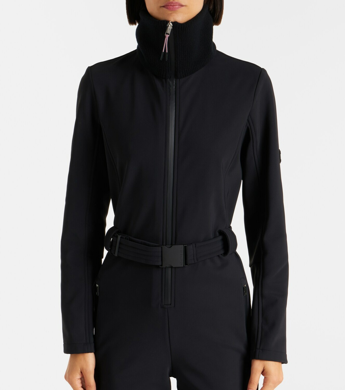 Yves Salomon Shearling-trimmed belted ski suit