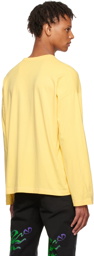 VIVENDII Yellow Organic Cotton Long Sleeve T-Shirt