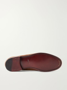 MORJAS - Suede Penny Loafers - Brown