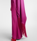 Taller Marmo Berenson draped crêpe cady gown