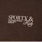 Sporty & Rich SR Initiative Sweater - END. Exclusive in Chocolate/Cream