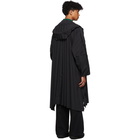 Homme Plisse Issey Miyake Black Pleated Zip-Up Coat