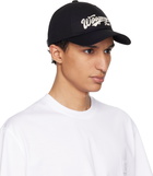 WOOYOUNGMI Black Embroidered Logo Cap