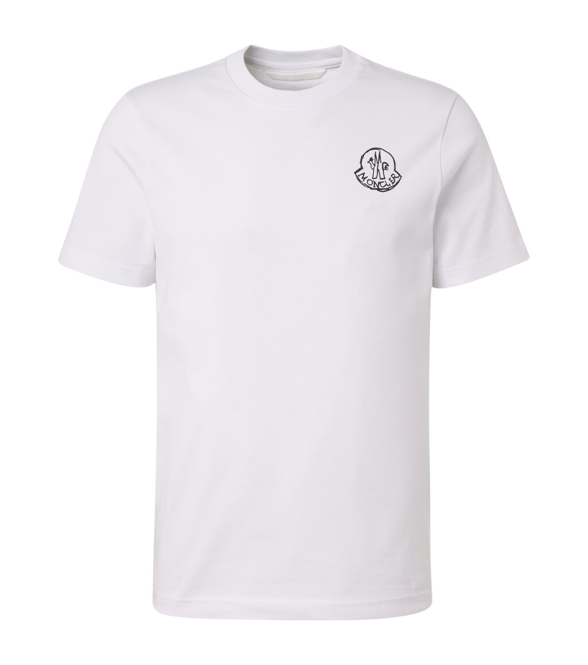 Moncler New Badge Logo-print Cotton T-shirt White Moncler