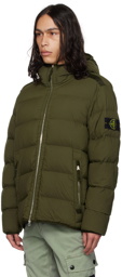 Stone Island Khaki Seamless Tunnel Down Jacket