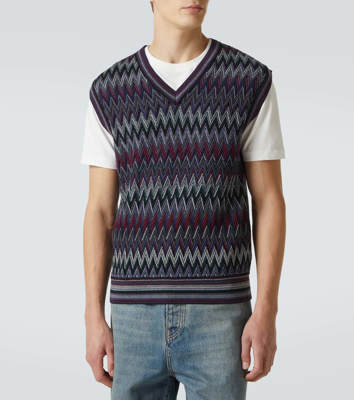 Missoni Zigzag wool sweater vest