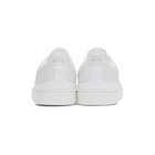 Ermenegildo Zegna White Triple Stitch Slip-On Sneakers