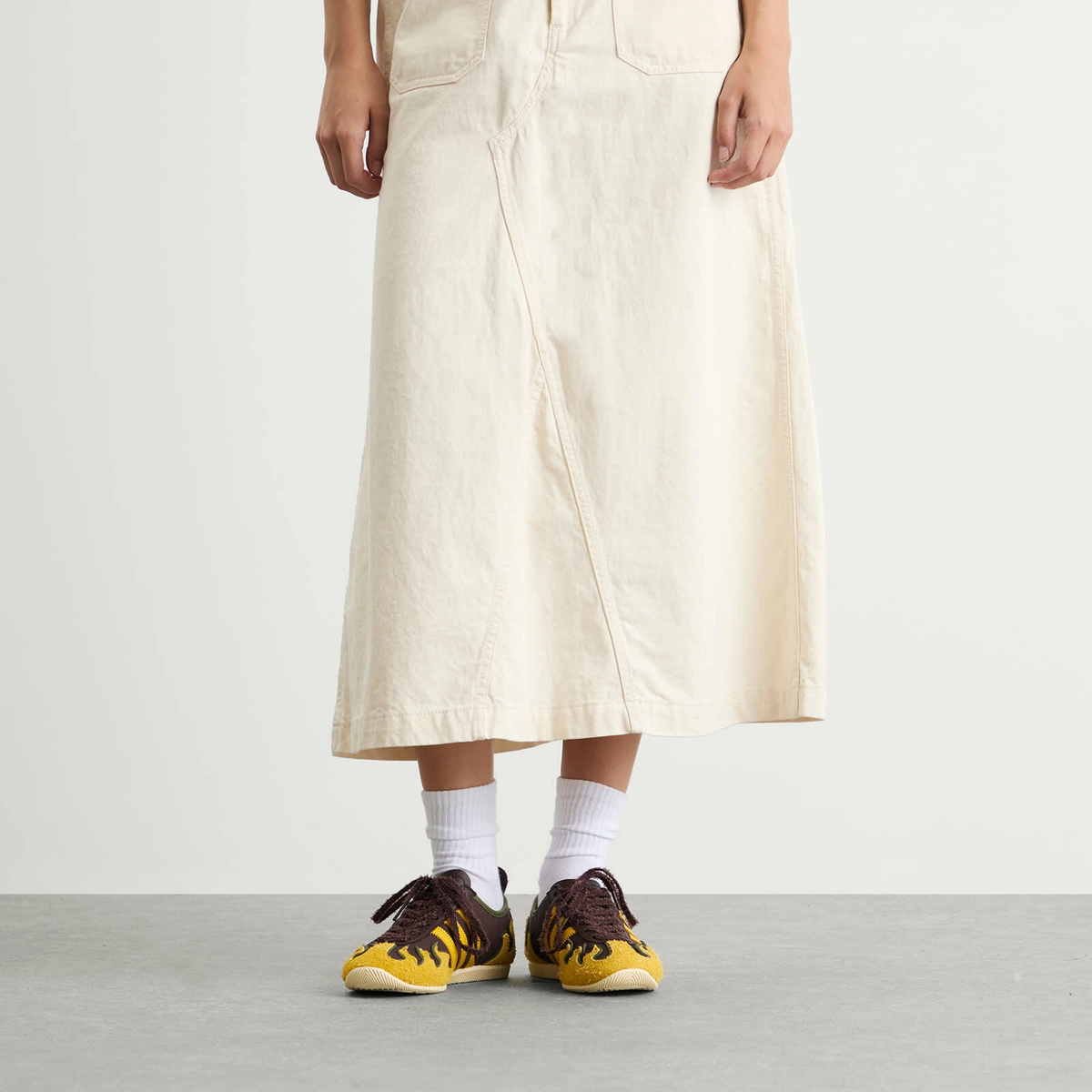 Adidas x Brain Dead Japan Lo Sneaker in Shadow Brown/Hazy Yellow/Off White