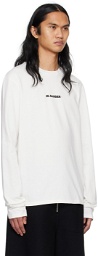 Jil Sander White Oversized Long Sleeve T-Shirt