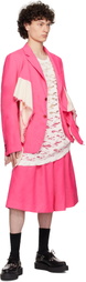 Comme des Garçons Homme Plus Pink Gabardine Medium Blazer