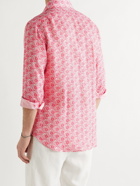 Emma Willis - Printed Linen Shirt - Pink