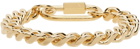 IN GOLD WE TRUST PARIS Gold Curb Chain Bracelet