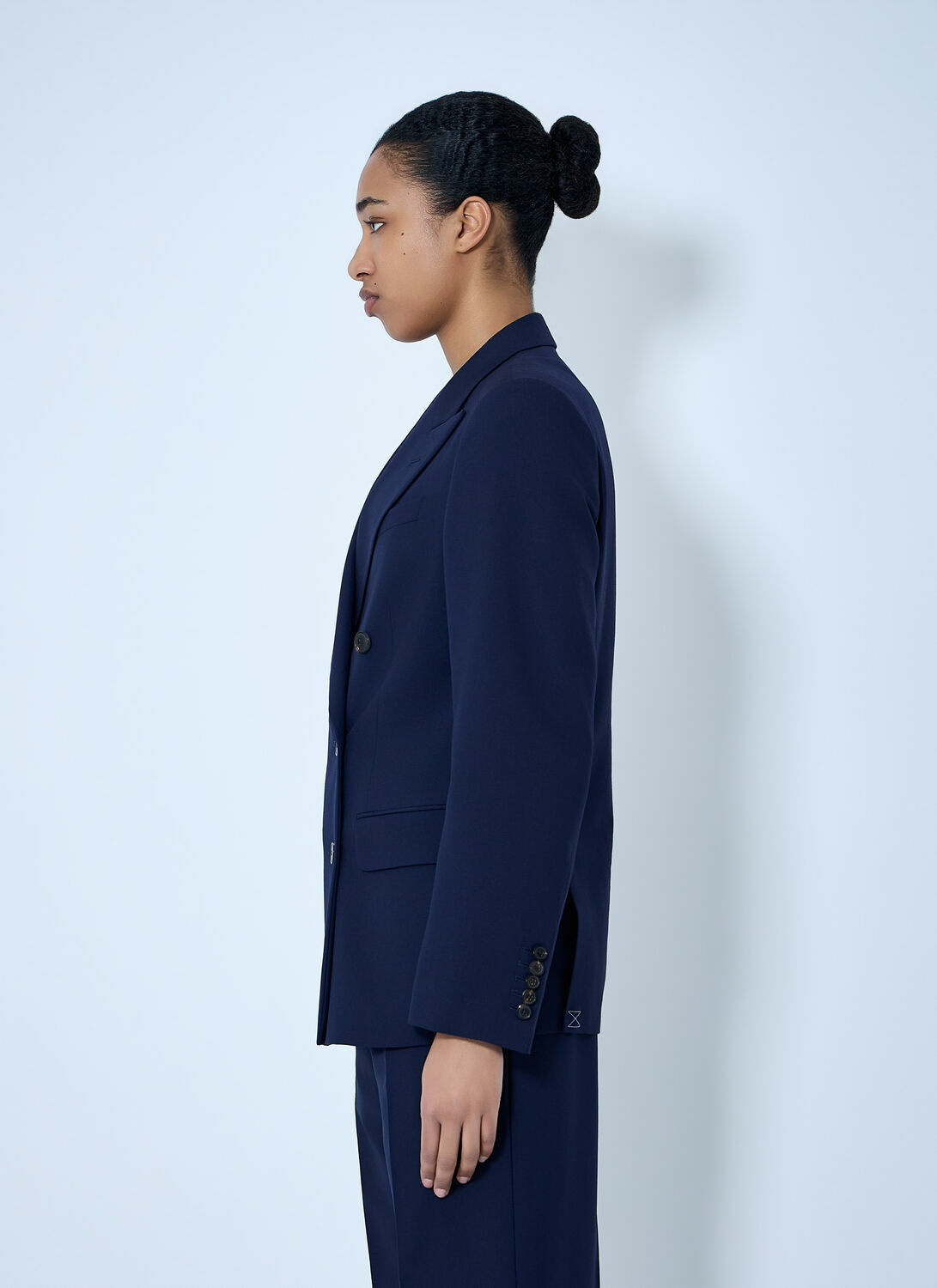 Dries Van Noten Double-Breasted Wool Blazer