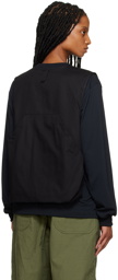 Engineered Garments Black Fowl Vest