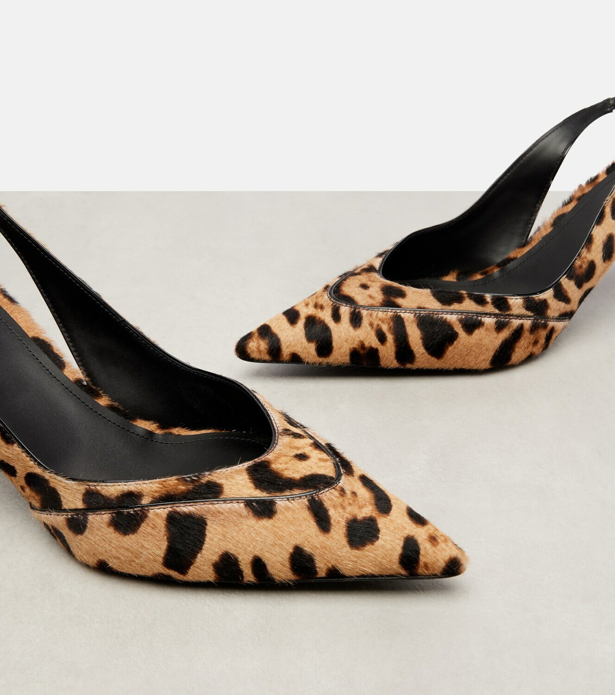 Givenchy Leopard-print calf hair slingback sandals