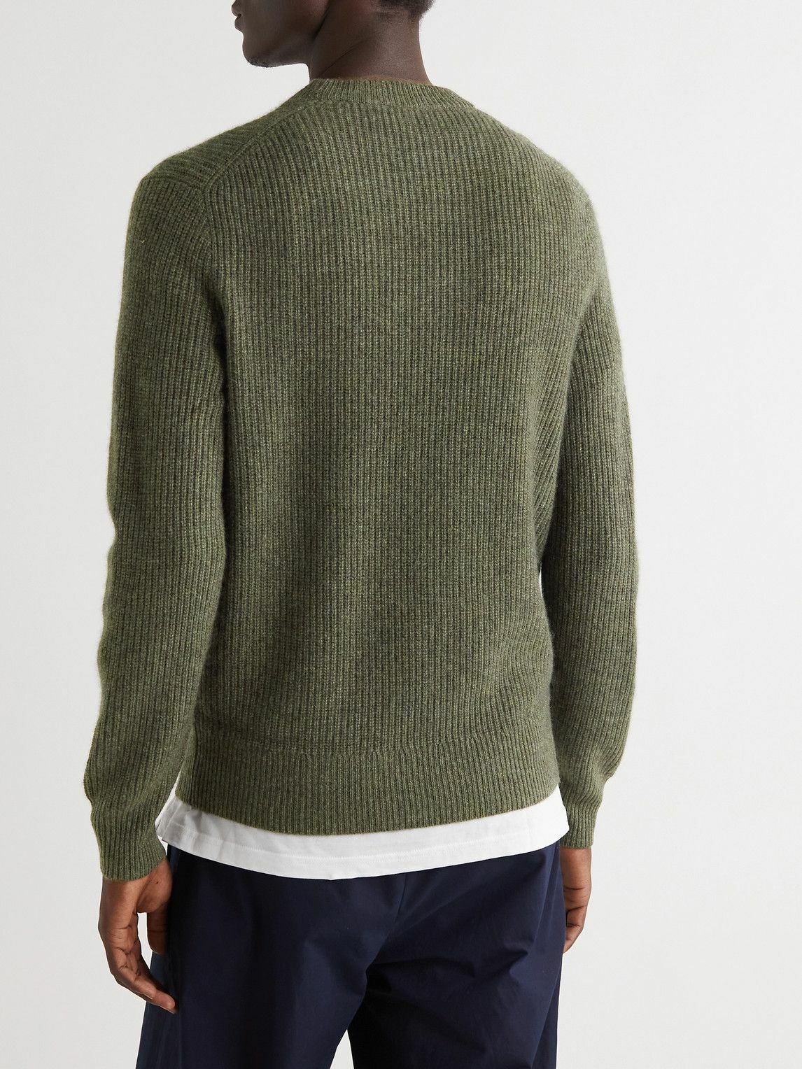 Alex Mill - Jordan Ribbed Cashmere Sweater - Green Alex Mill