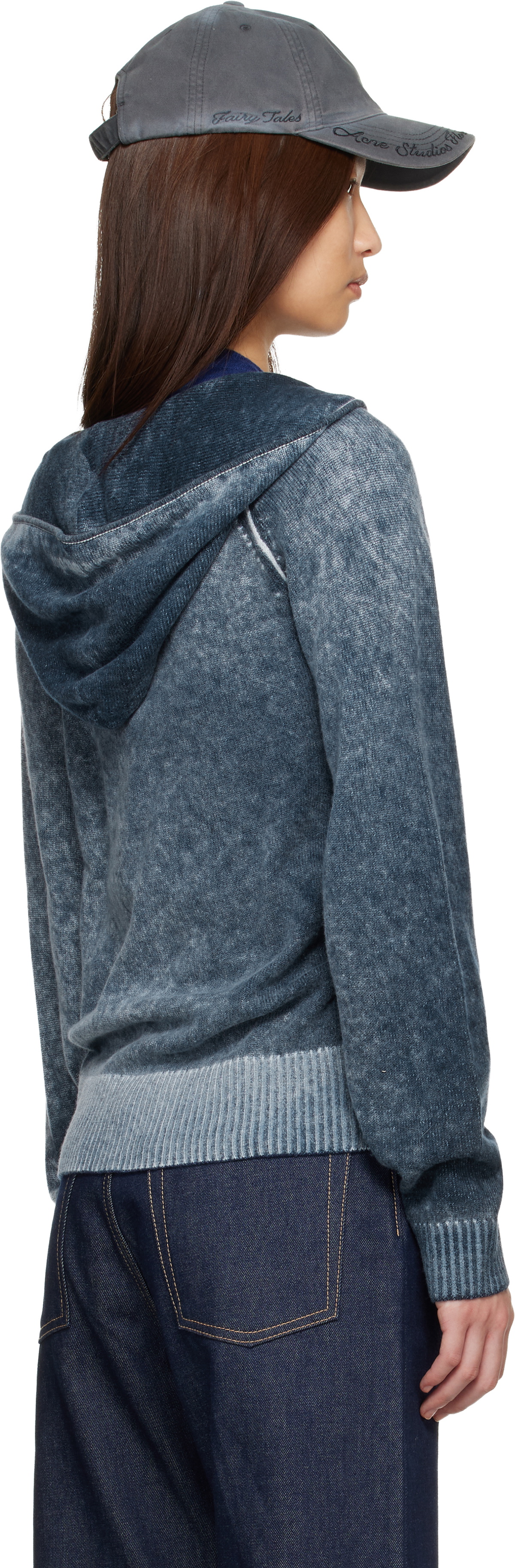 Acne Studios Navy Zipper Hoodie