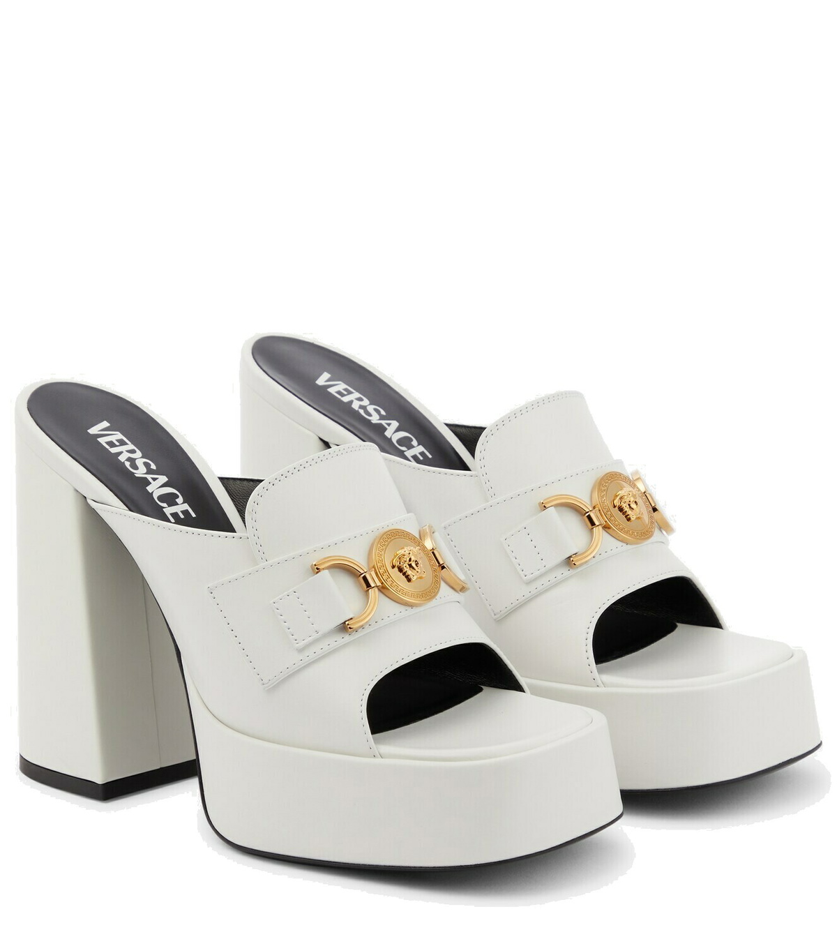 Versace Medusa leather mules Versace