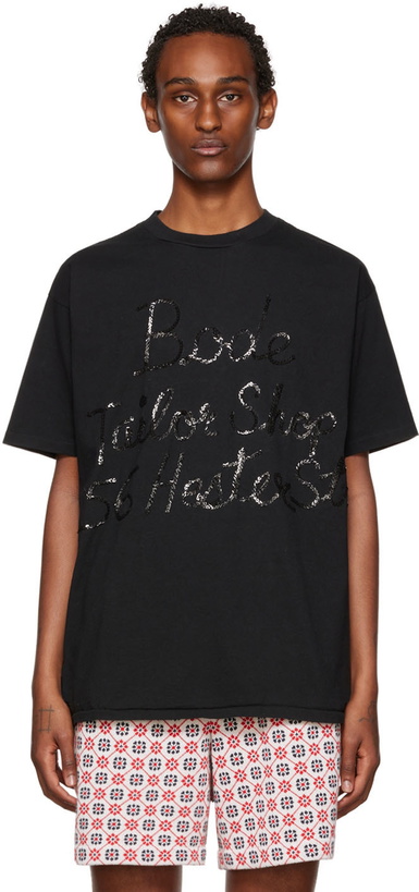 Photo: Bode Black Tailor Shop T-Shirt