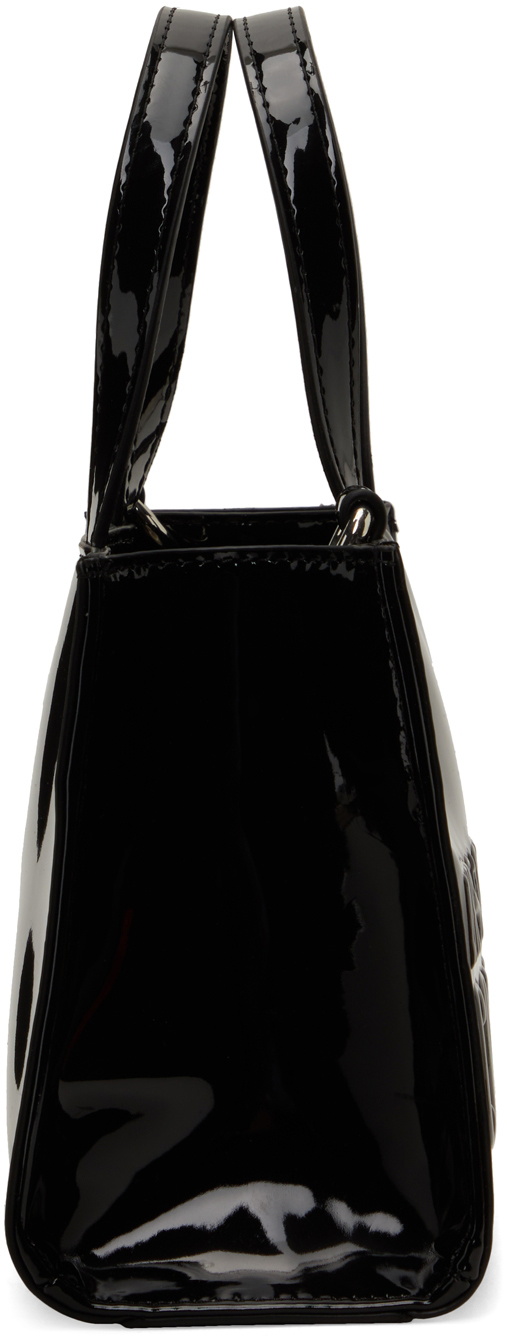 Black patent leather online handbags uk