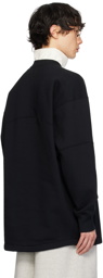 Jil Sander Black Paneled Sweatshirt