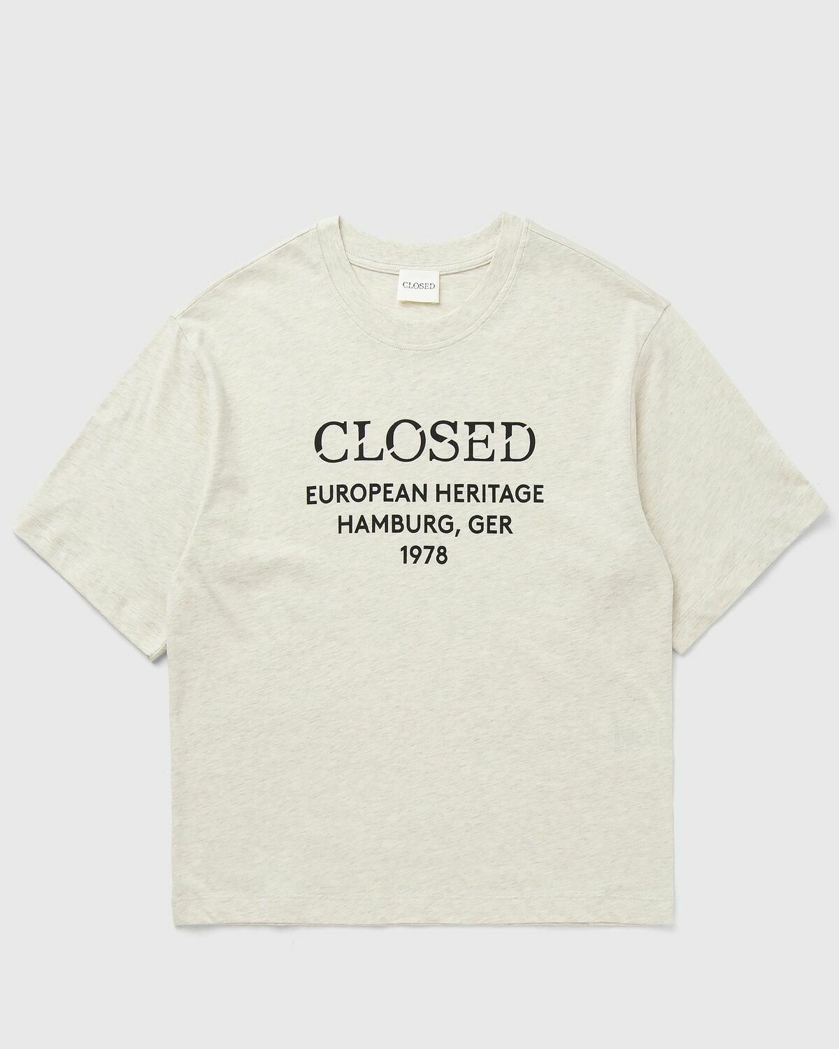 CLOSED RELAXED TEE Beige Womens Shortsleefe