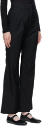 Mame Kurogouchi Black Pleated Trousers