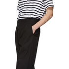 Comme des Garcons Homme Black Canvas Trousers